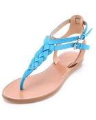 Belle By Sigerson Morrison Rank Braided Flat Sandals - Lyst