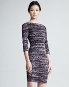 Catherine Malandrino Womens Glowing Lights Printed Dress - Lyst