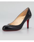 Christian Louboutin Simple Patent Red Sole Pump Black - Lyst
