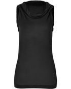 Donna Karan New York Cashmere-Wool-Silk Top In Black - Lyst