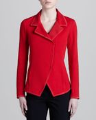 Donna Karan New York Convertible collar Knit Jacket - Lyst
