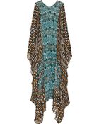 Issa Printed Silk Chiffon Kaftan - Lyst