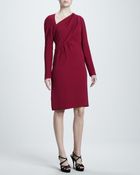 J. Mendel Asymmetric Crepe Dress - Lyst
