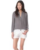 Joie Peterson B Silk Blouse - Lyst