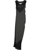 Mm6 By Maison Martin Margiela Long Dress - Lyst