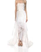 Reem Acra Glamour Drizzle Skirt - Lyst