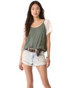 Splendid Oversized Tee Top - Lyst