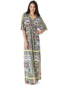 Twelfth Street Cynthia Vincent Gathered Front Maxi Dress - Lyst