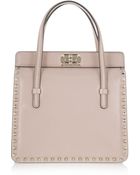 Valentino Studded Leather Tote - Lyst