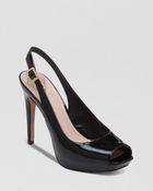Vince Camuto Peep Toe Platform Pumps Halca High Heel - Lyst
