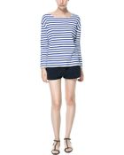 Zara Casual Shorts with Side Straps - Lyst