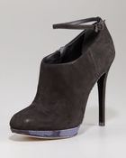B Brian Atwood Womens Snakesole Ankle Bootie - Lyst