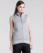 Maison Margiela Metallicrib Zip Vest - Lyst