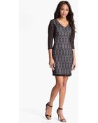 Marc New York By Andrew Marc Lace Sheath Dress - Lyst