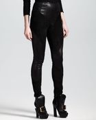 Alexander McQueen Skinny Suede-leather Pants - Lyst