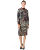 Preen By Thornton Bregazzi Collared Jersey Dress - Lyst