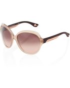 Balenciaga Round Plastic Sunglasses - Lyst