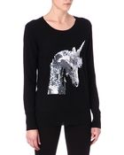 Markus Lupfer Unicorn Sequinned Jumper - Lyst