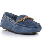 Bottega Veneta Intrecciato Woven Driving Shoes - Lyst