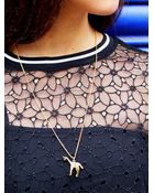 Sophie Hulme Giraffe Necklace - Lyst