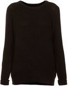 Topshop Tall Knitted Textured Grunge Jumper - Lyst