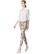 Zara Printed Trousers - Lyst