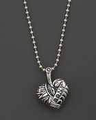 Lagos Sterling Silver Heart Of New York Necklace, 34" - Lyst