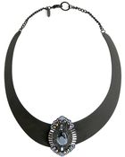 Mango Touch Crystals Matte Choker - Lyst