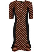 Matthew Williamson Folk Stripe Chevron Dress - Lyst