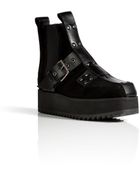 McQ by Alexander McQueen Suede Creeper Boots in Black - Lyst