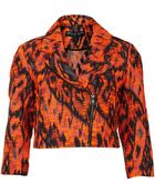 Topshop Petite Aztec Boucle Blazer - Lyst