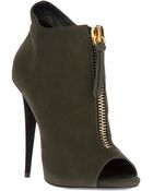 Giuseppe Zanotti Peep Toe Ankle Boot - Lyst