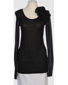 Mark + James By Badgley Mischka Long Sleeve Sweater - Lyst