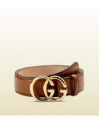 Gucci Belt with Double G Buckle - Lyst