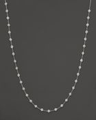 Roberto Coin 18k White Gold Diamonds By The Inch Necklace 16 - Lyst