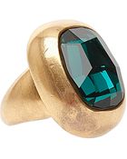Oscar de la Renta Large Square Stone Ring - Lyst