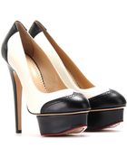 Charlotte Olympia Spectator Dolly Leather Platform Pumps - Lyst