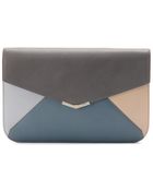 Fendi Leather Envelope Clutch - Lyst