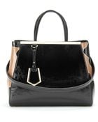 Fendi 2Jours Crinkled Patent Leather Tote - Lyst