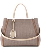 Fendi 2Jours Woven Tote - Lyst
