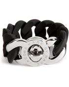 Marc By Marc Jacobs Rubber Katie Bracelet in Black - Lyst