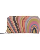 Paul Smith Swirl Leather Wallet Swirl - Lyst