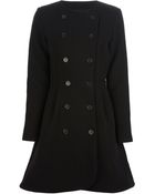 Kenzo Buttoned Coat - Lyst
