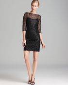 Kay Unger Lace Dress Sequins - Lyst