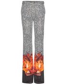 Roberto Cavalli Printed Wide-Leg Trousers - Lyst
