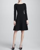 Michael Kors Crepe Fit and flare Dress - Lyst
