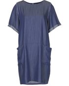 Topshop Denim Oversized Dress - Lyst