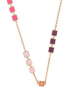 Tory Burch Square Enamel Rosary Necklace - Lyst