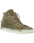Leather Crown Hightop Trainer - Lyst