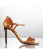 Ralph Lauren Collection Blesina Calfskin Sandal - Lyst